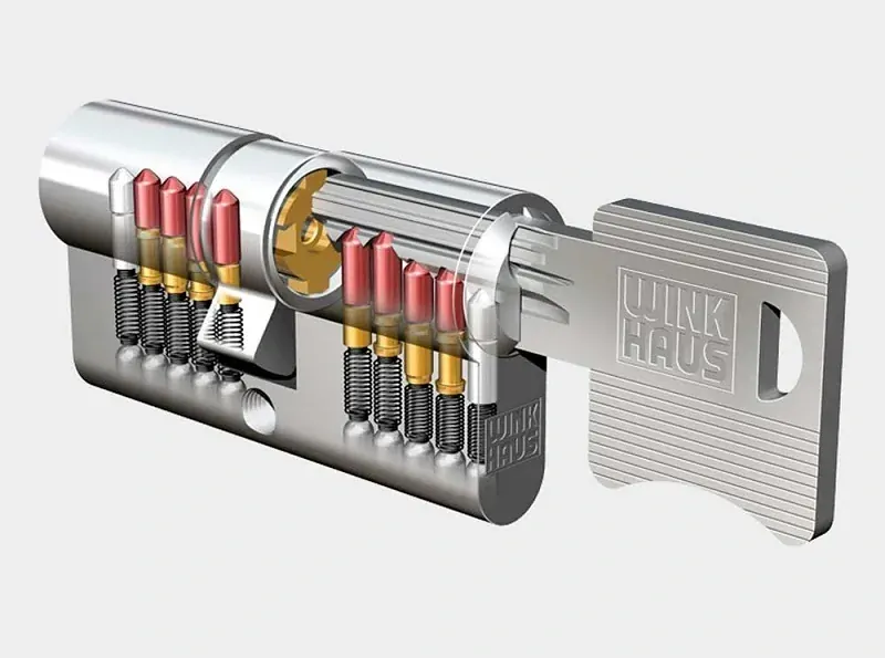 Bezpečnostní cylindrická vložka WINKHAUS AZ01 N oboustranná 45 x 60 mm