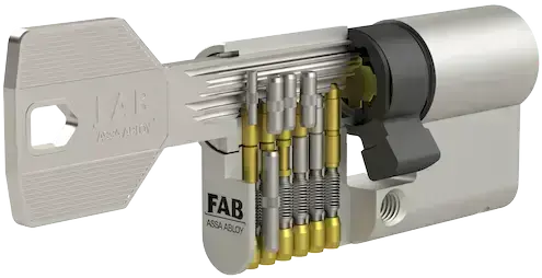 Bezpečnostní cylindrická vložka FAB 3 PROFI oboustranná 40 x 40 mm