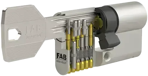 Bezpečnostní cylindrická vložka FAB 3 PROFI oboustranná 50 x 65 mm