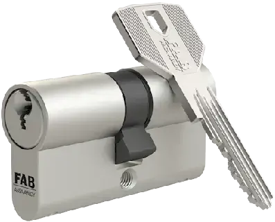 Bezpečnostní cylindrická vložka FAB 3 oboustranná 30 x 35 mm s prostupovou spojkou