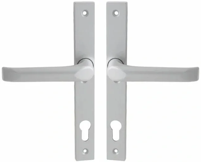 Bezpečnostní dveřní kování WA FELIX H2 bez krytu 90 mm klika/klika stříbrná
