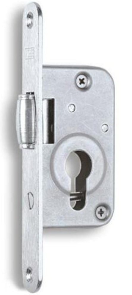 Zadlabací zámek HOBES G 233 vložkový s válečkem 50 mm pravolevý