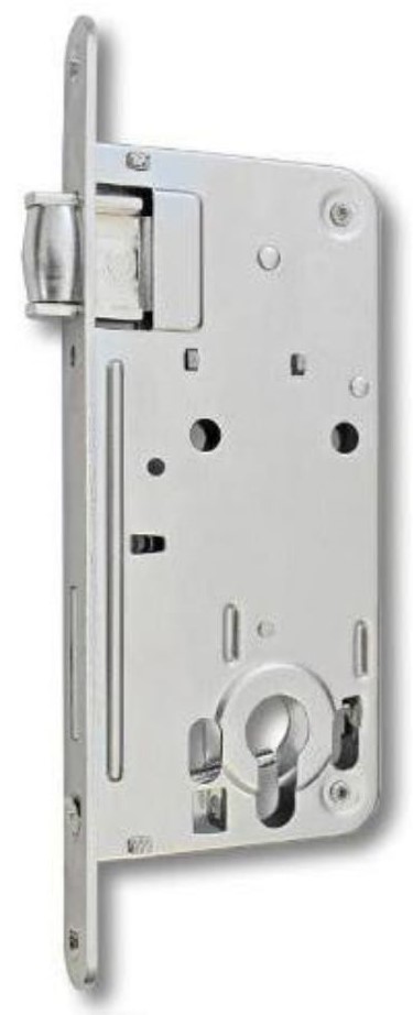 Zadlabací zámek HOBES 24028 vložkový s válečkem 80 mm pravolevý