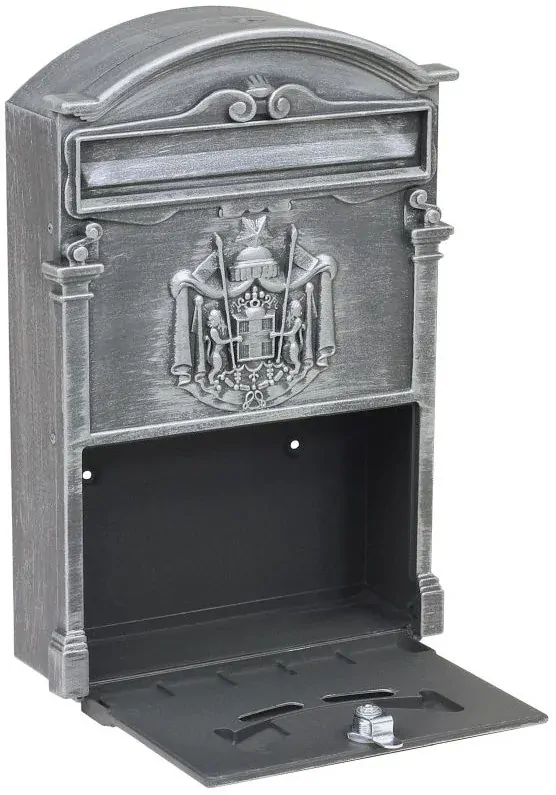 Poštovní schránka JÁCHYM 252 x 410 x 80 mm stříbrná