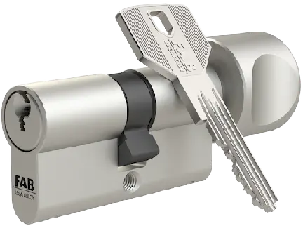 Bezpečnostní cylindrická vložka FAB 3 oboustranná 30 x 35 mm s malým knoflíkem