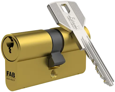 Bezpečnostní cylindrická vložka FAB 200RS oboustranná 35 x 50 mm mosaz