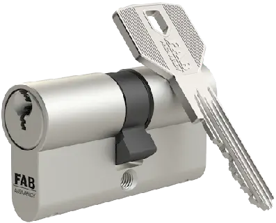 Bezpečnostní cylindrická vložka FAB 200RS oboustranná 35 x 50 mm saténový nikl