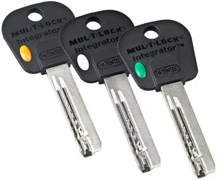 Bezpečnostní cylindrická vložka MUL-T-LOCK INTEGRATOR oboustranná 30 x 35 mm s prostupovou spojkou