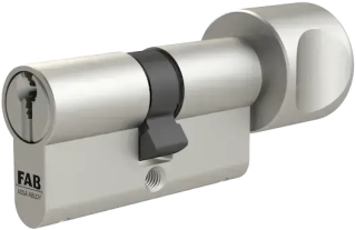 Bezpečnostní cylindrická vložka FAB 3 PROFI oboustranná 30 x 35 mm s velkým knoflíkem