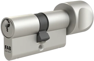 Bezpečnostní cylindrická vložka FAB 3 oboustranná 30 x 35 mm s malým knoflíkem