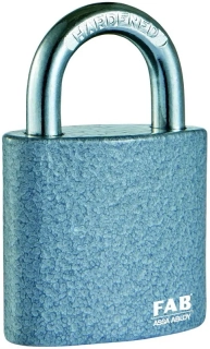 Visací zámek FAB 80RSH/52 na klíč šedý