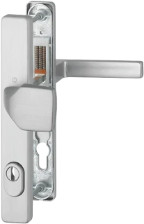 Bezpečnostní dveřní kování AUSTIN s krytem 92 mm klika/madlo inox elox