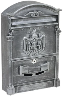 Poštovní schránka JÁCHYM 252 x 410 x 80 mm stříbrná