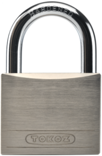 Visací zámek BETA 50 na klíč saténový nikl