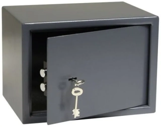 Sejf RS.25.K s mechanickým zámkem 350 x 250 x 250 mm šedý