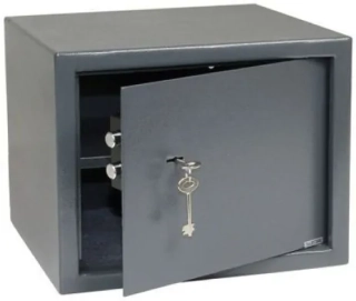 Sejf RS.30.K s mechanickým zámkem 380 x 300 x 300 mm šedý