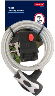 Lankový zámek RL.555.10x1000.CIR na klíč 10 x 1000 mm čirý
