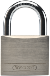 Visací zámek BETA 30 na klíč saténový nikl