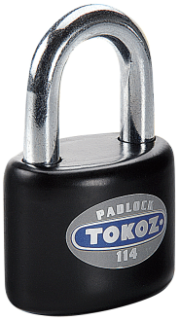 Visací zámek TOKOZ 114/60 na klíč černý