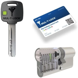 Bezpečnostní cylindrická vložka MUL-T-LOCK MTL300 oboustranná 30 x 55 mm
